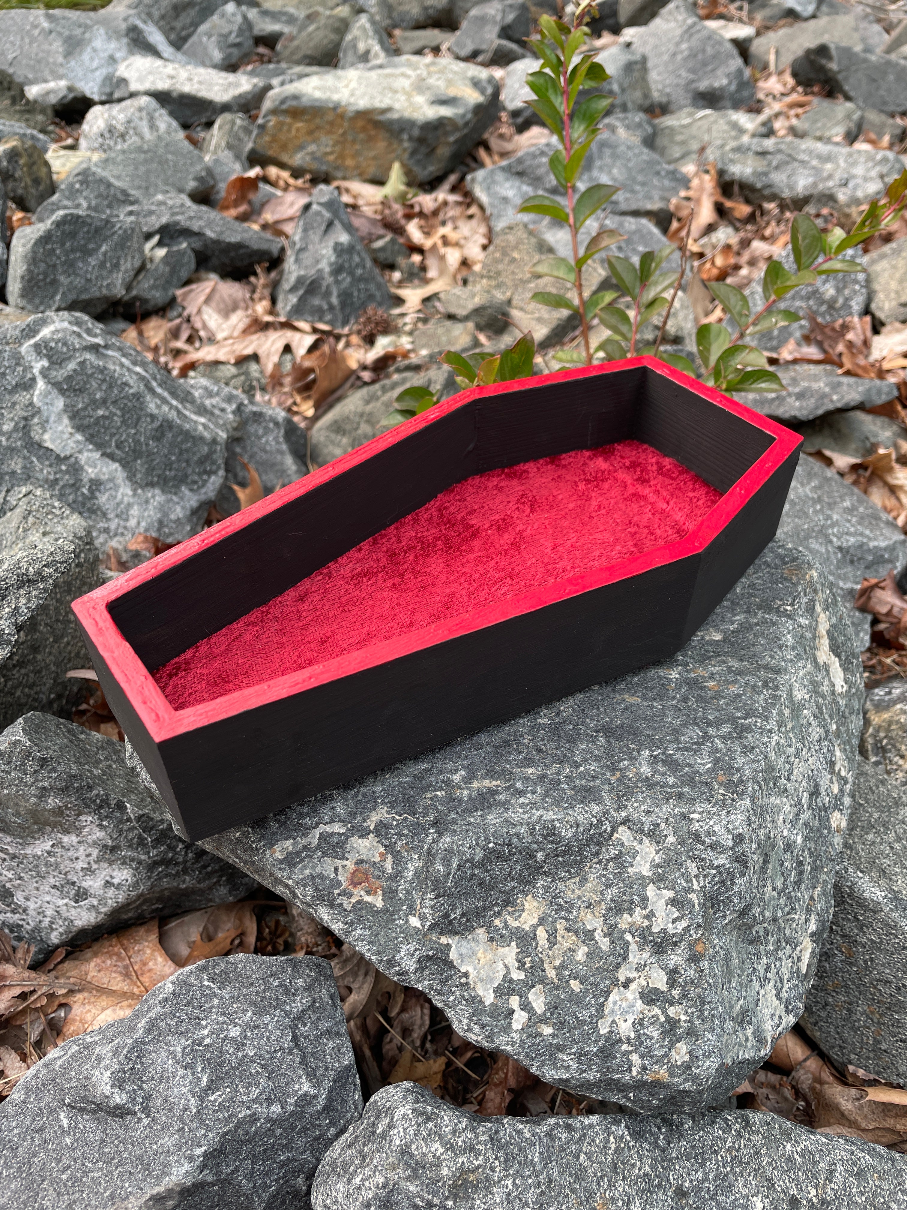 Rolling Tray - Blood Red & Black