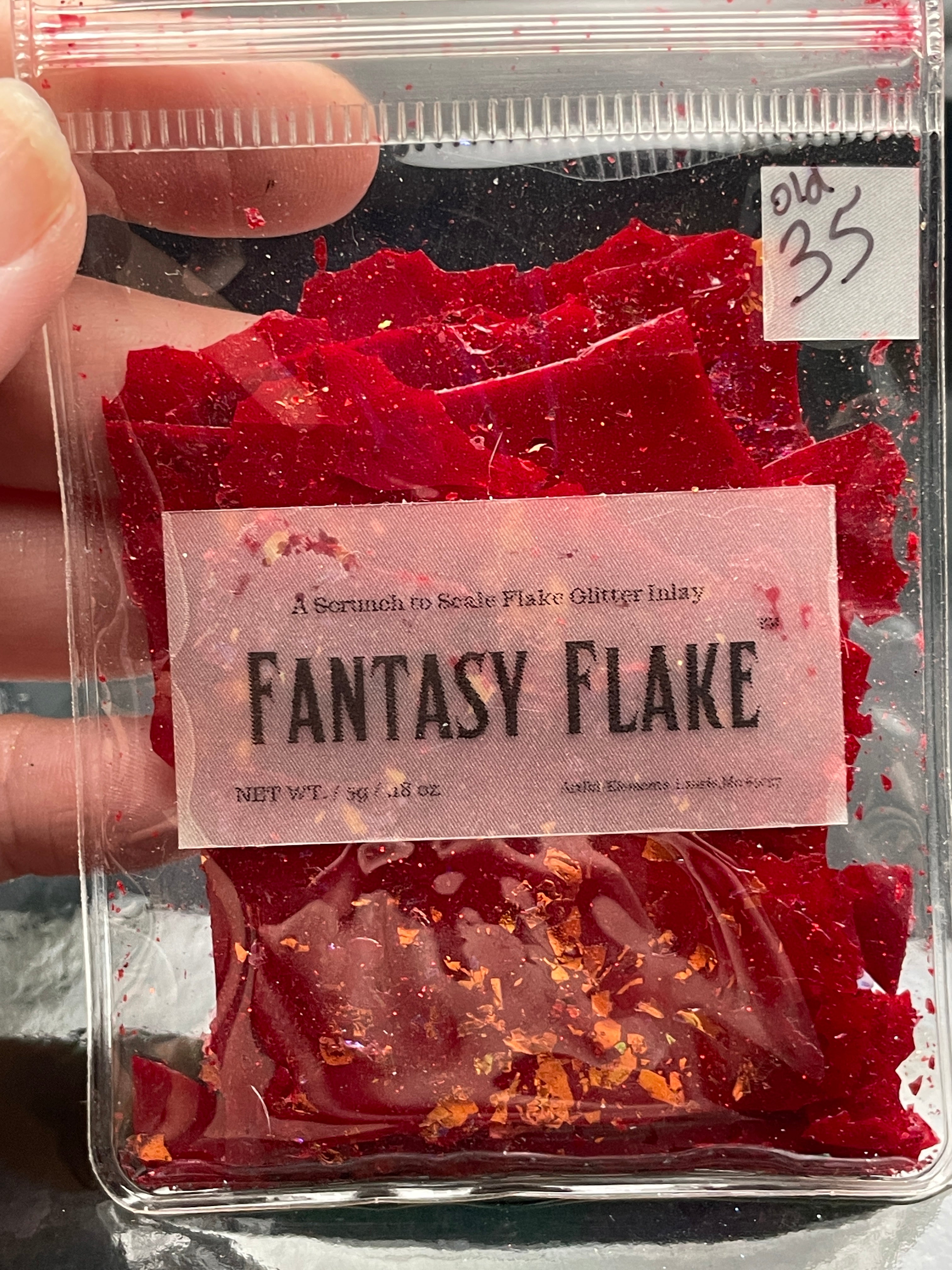 Resin Flake - Red