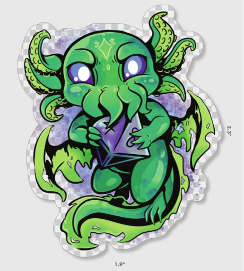 Squiggles the Unfathomable Sticker
