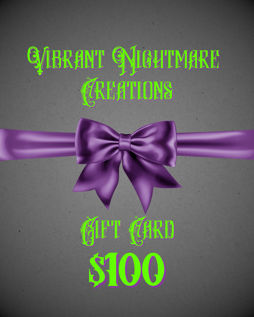 Vibrant Nightmare Creations Gift Card