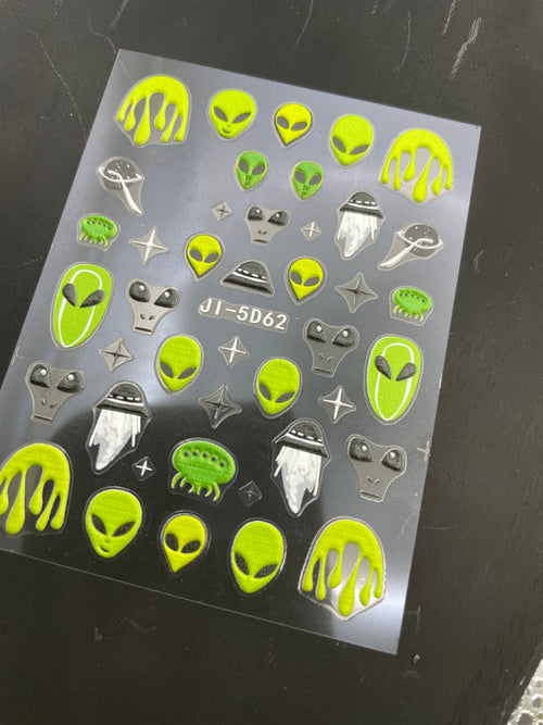 Alien Bundle Nail Sticker Sheets