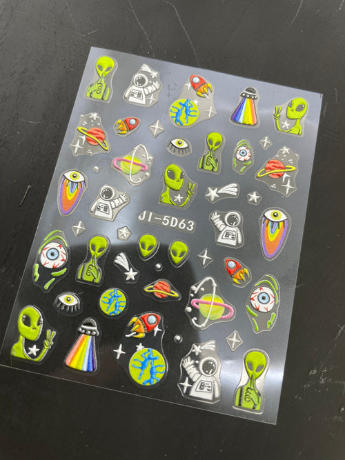 Alien Bundle Nail Sticker Sheets