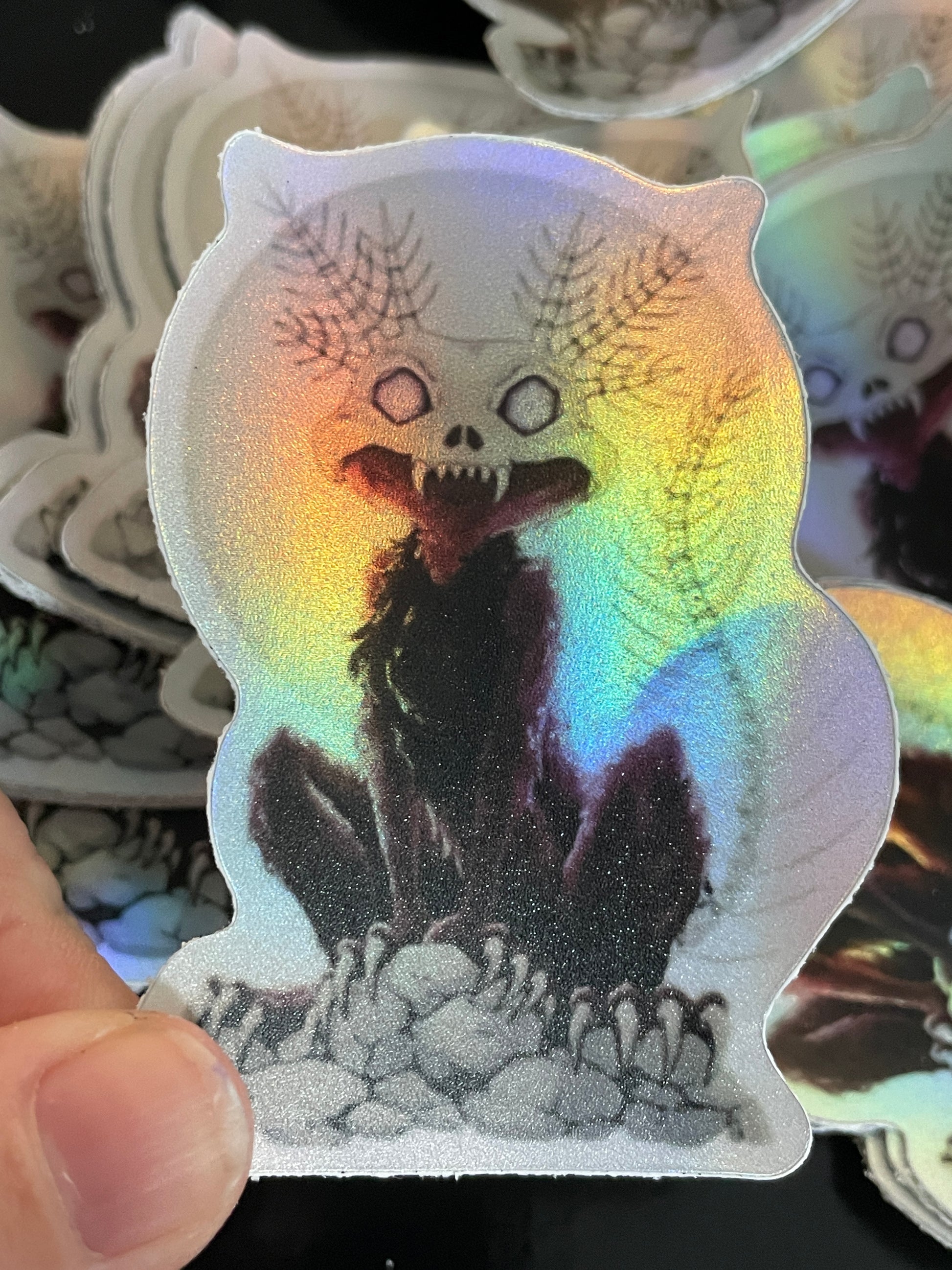 Wendigo-Axolotl Sticker