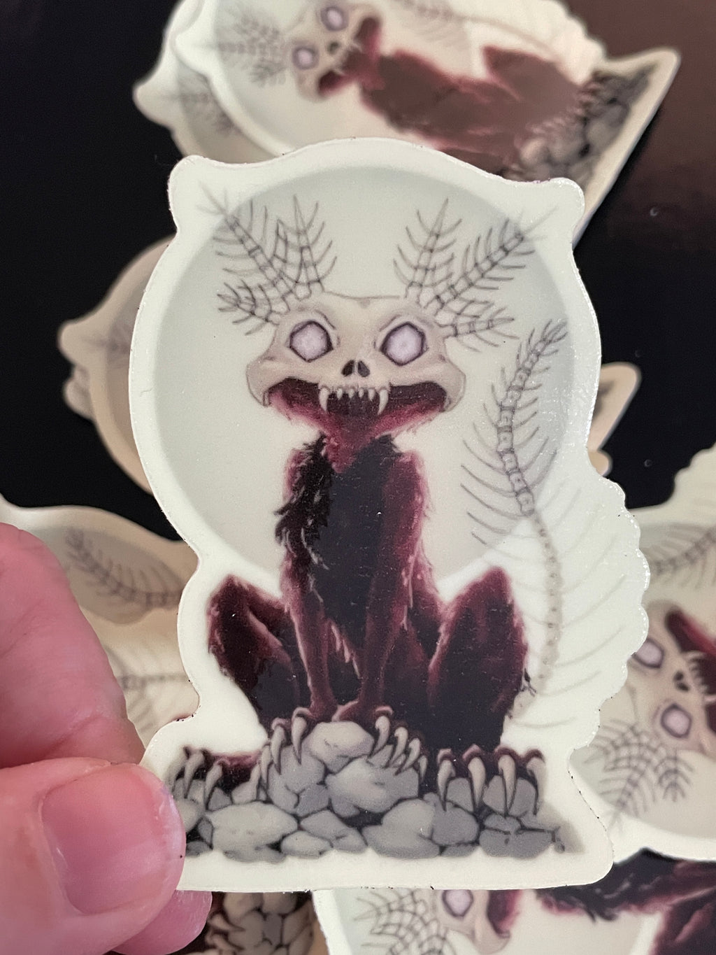 Wendigo-Axolotl Sticker