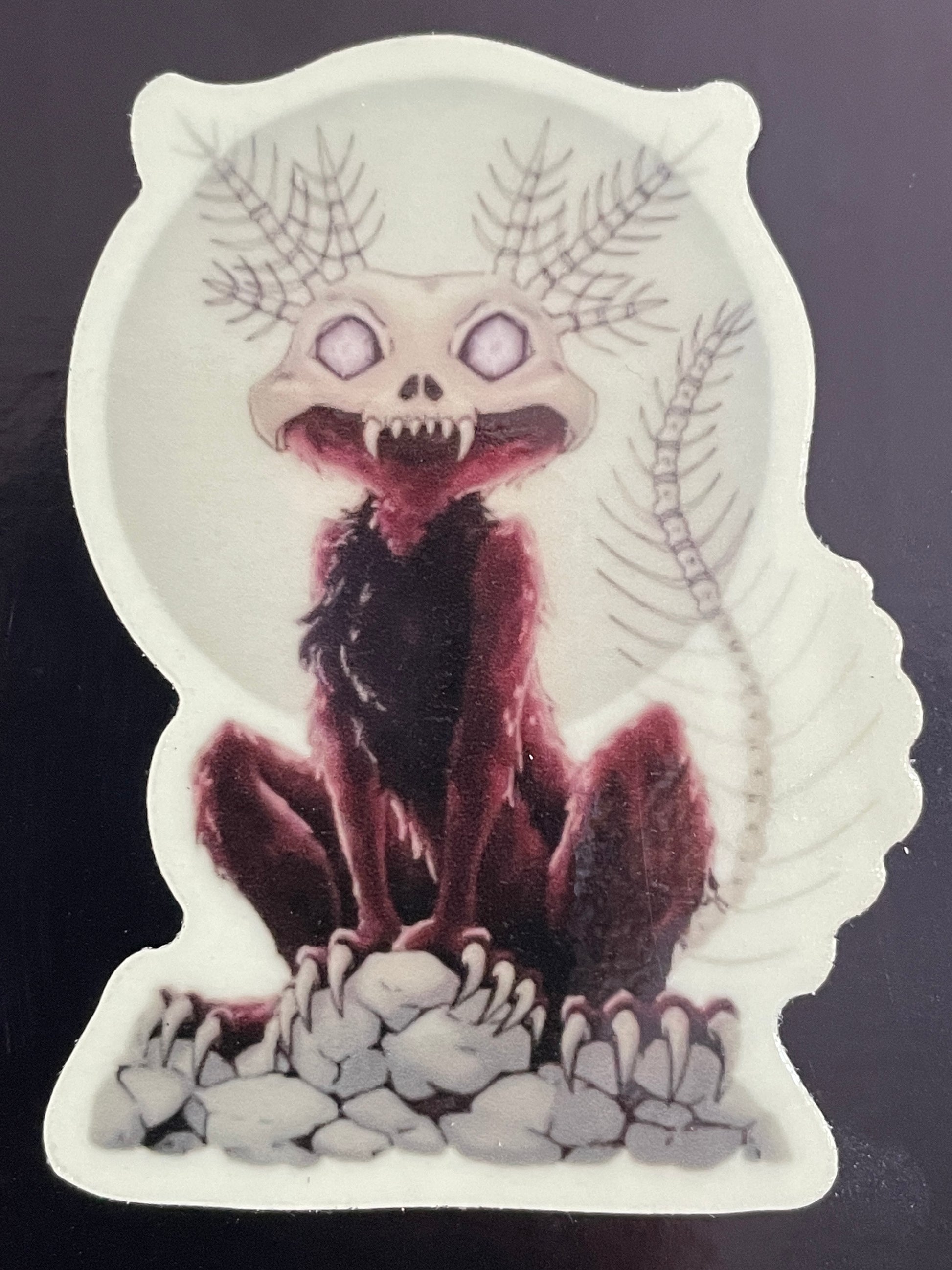 Wendigo-Axolotl Sticker