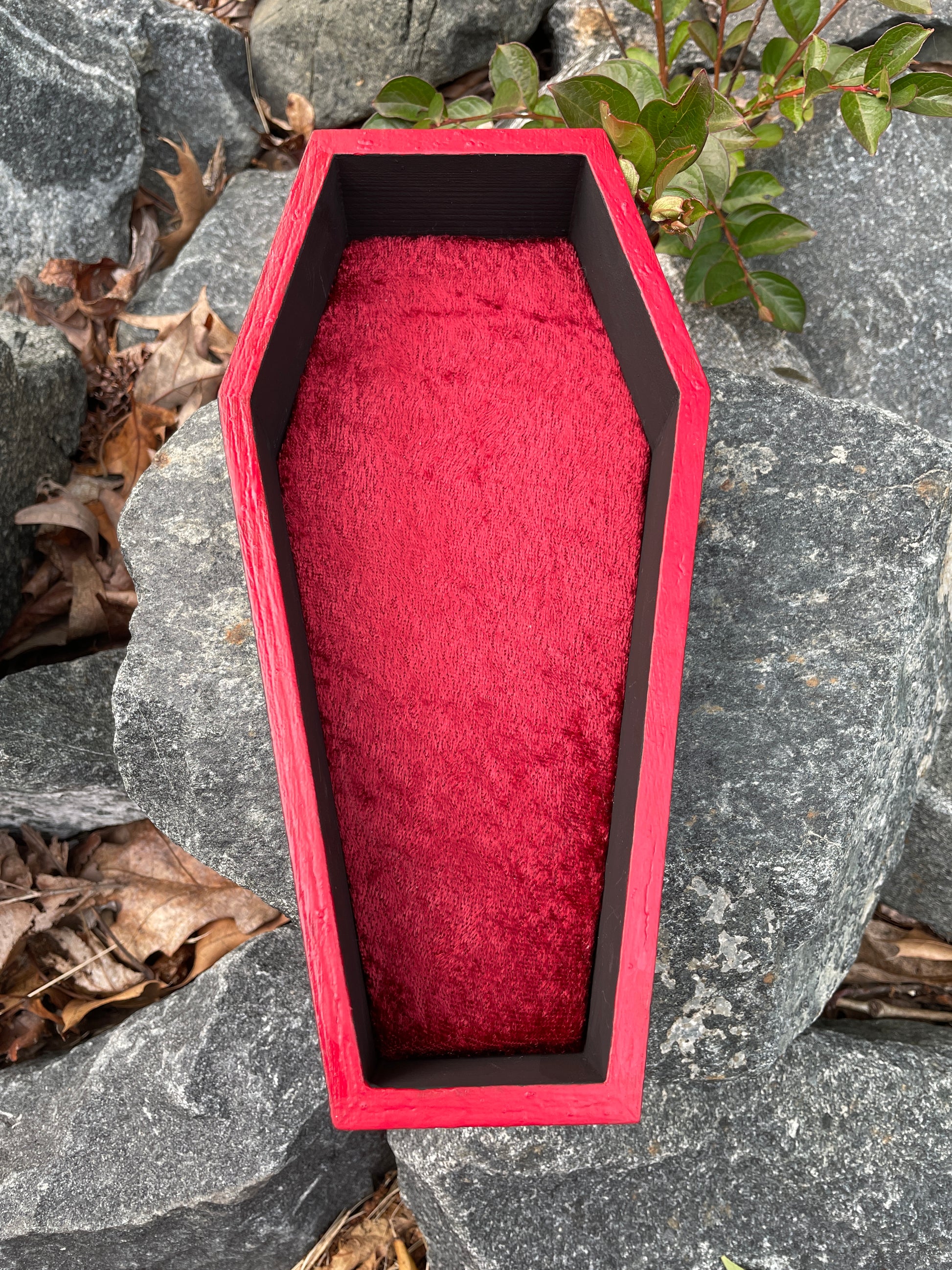 Rolling Tray - Blood Red & Black