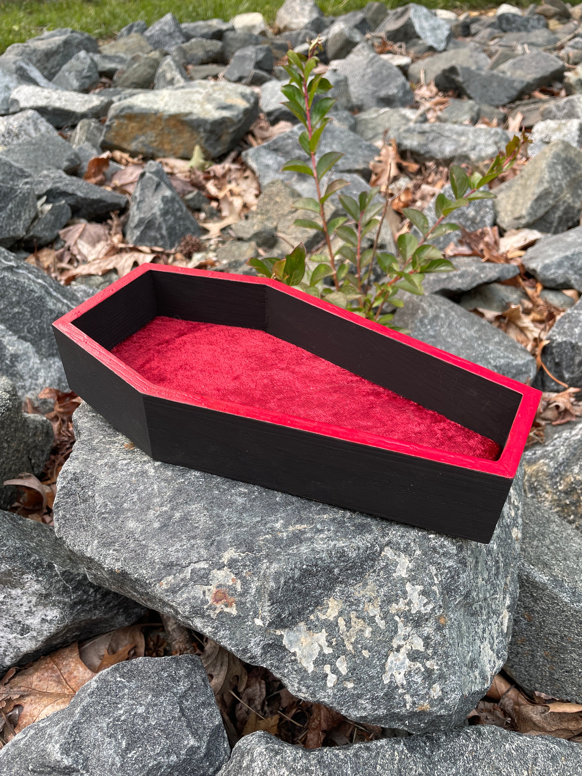 Rolling Tray - Blood Red & Black