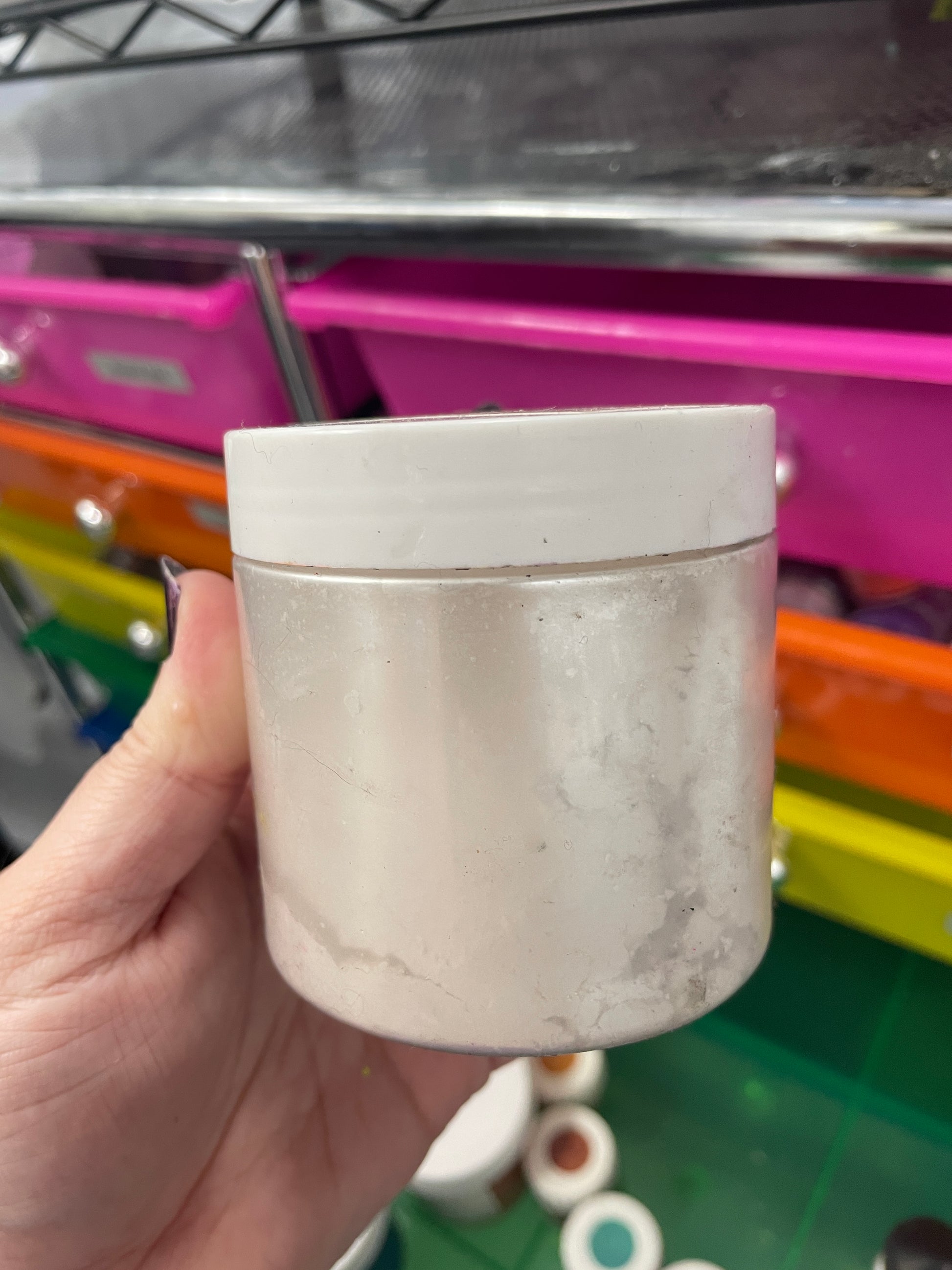 Jar of Silver White Mica Powder