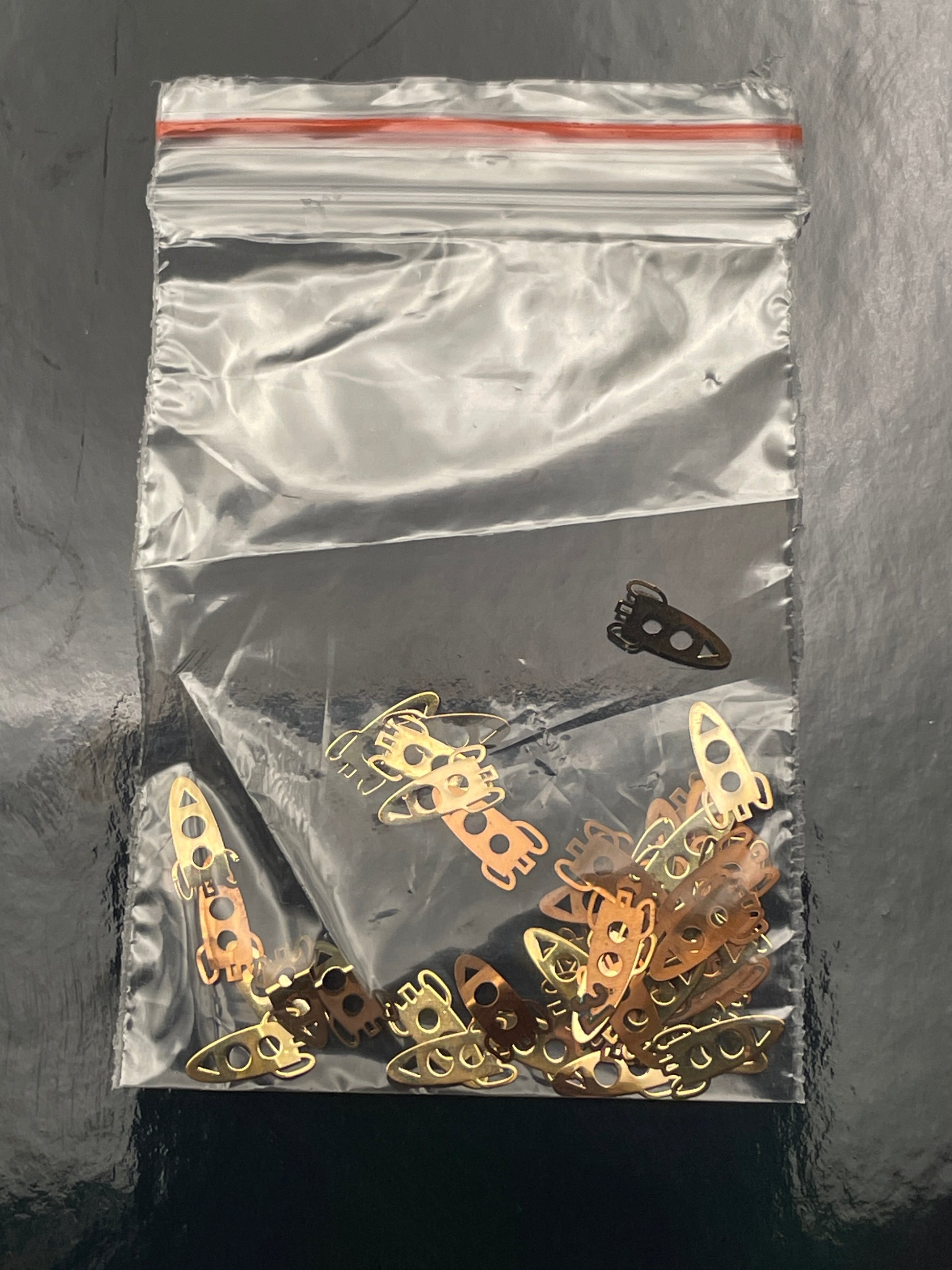 Tiny Rocket Ship Glitter Sprinkles