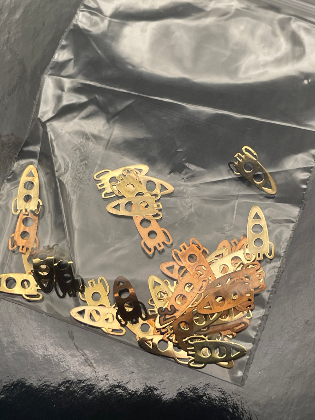 Tiny Rocket Ship Glitter Sprinkles