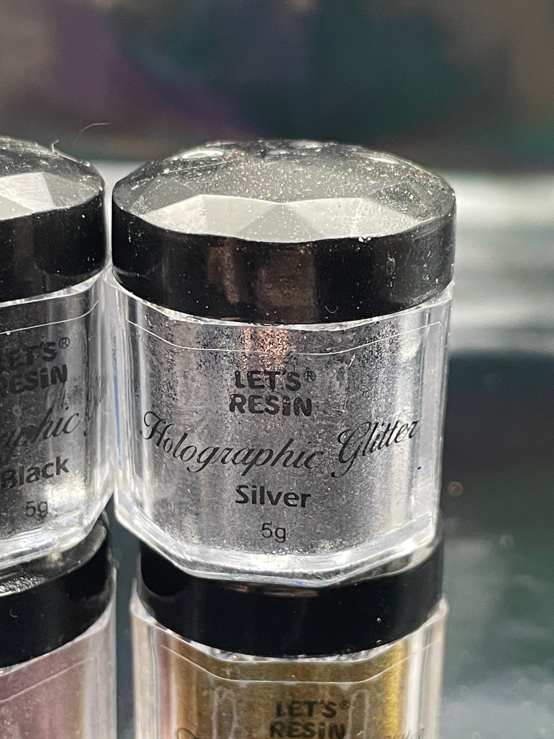 Multipack of Let's Resin Holographic Glitter
