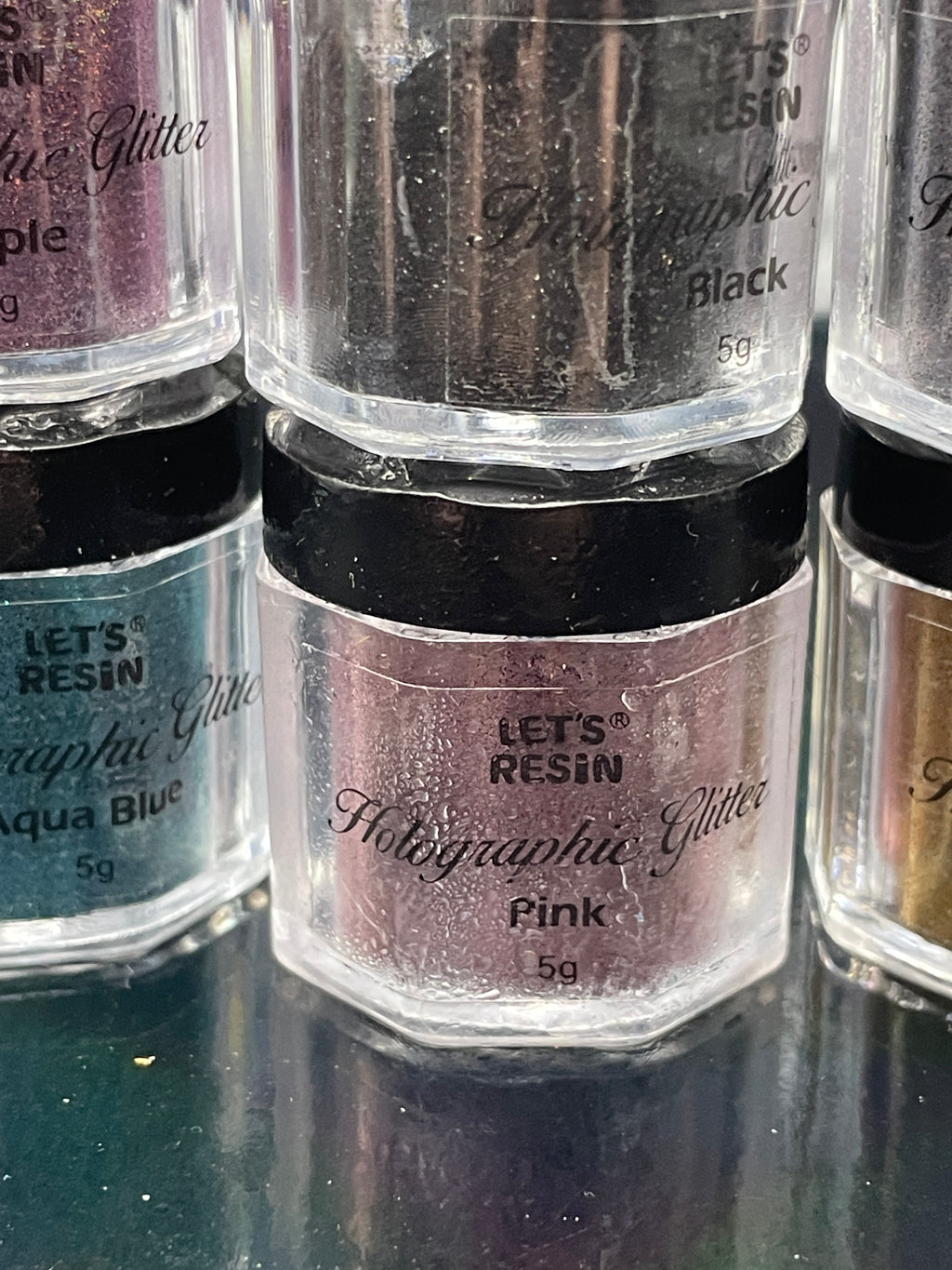 Multipack of Let's Resin Holographic Glitter