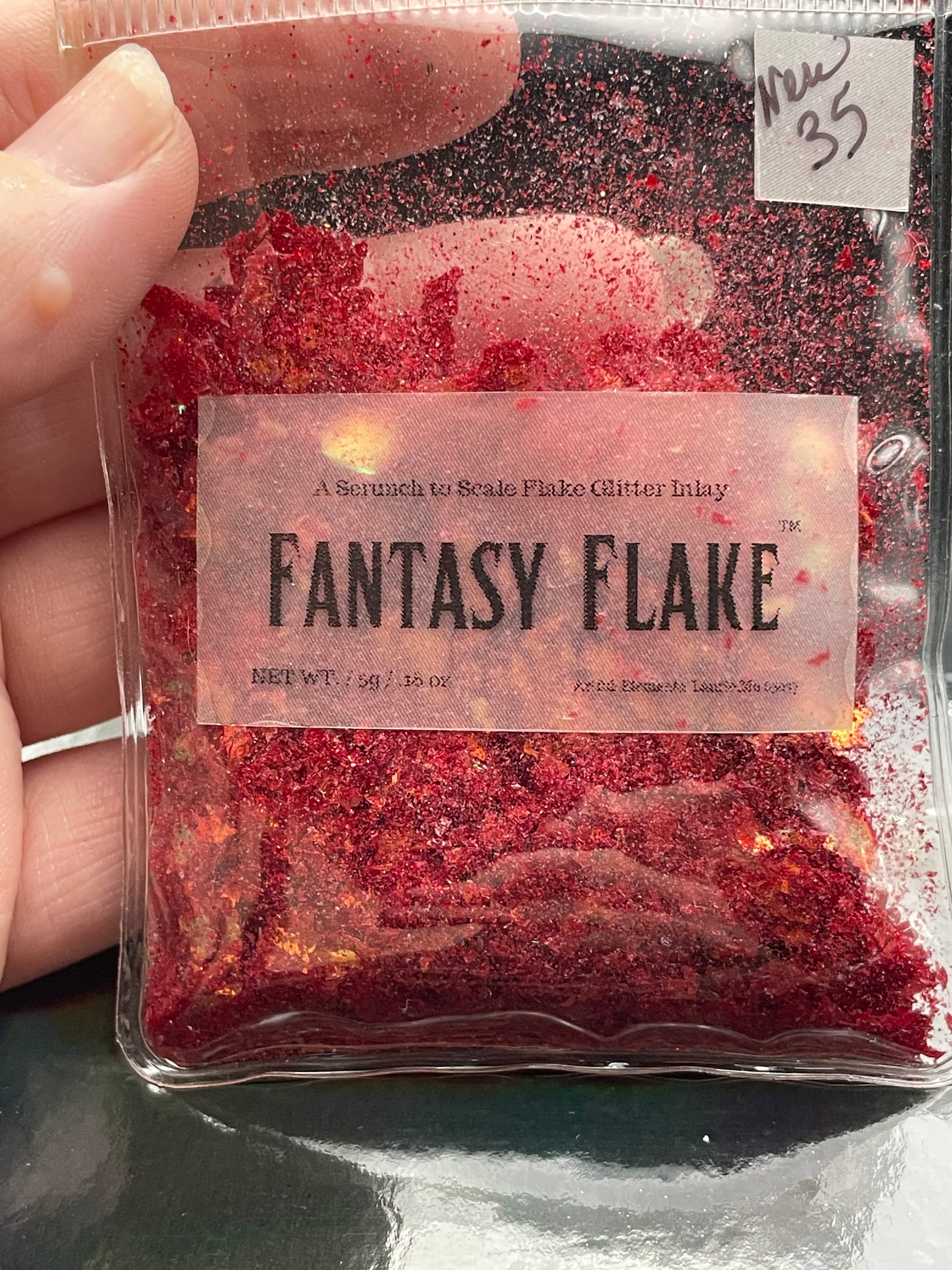 Resin Flake - Red Crumble