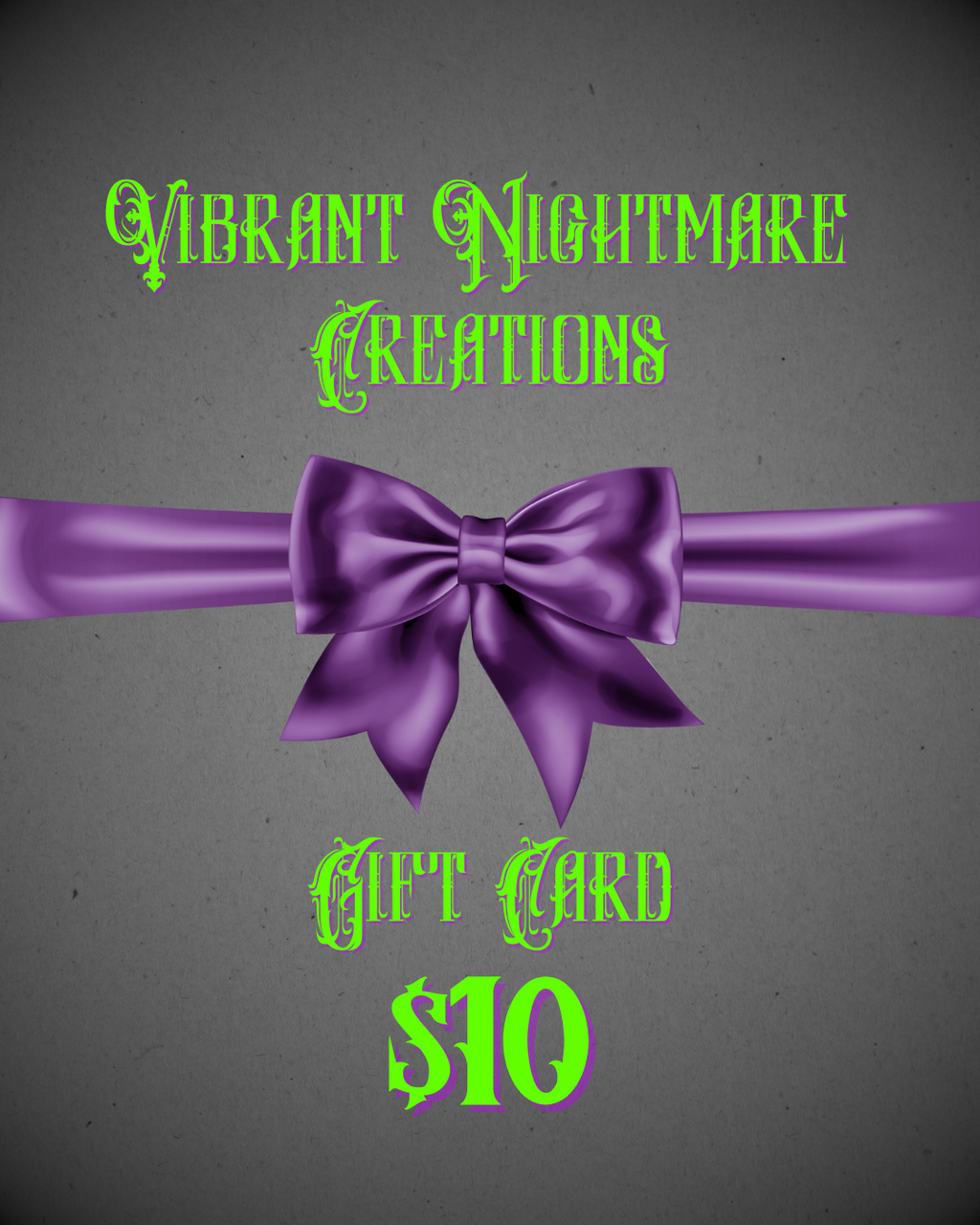 Vibrant Nightmare Creations Gift Card