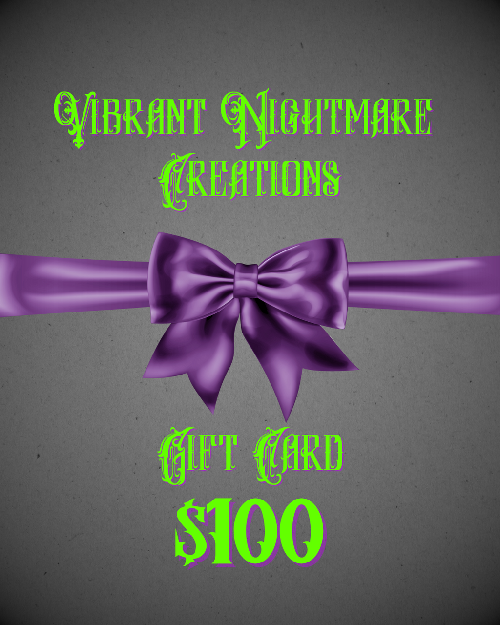 Vibrant Nightmare Creations Gift Card