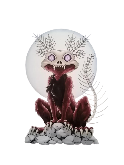 Wendigo-Axolotl Sticker