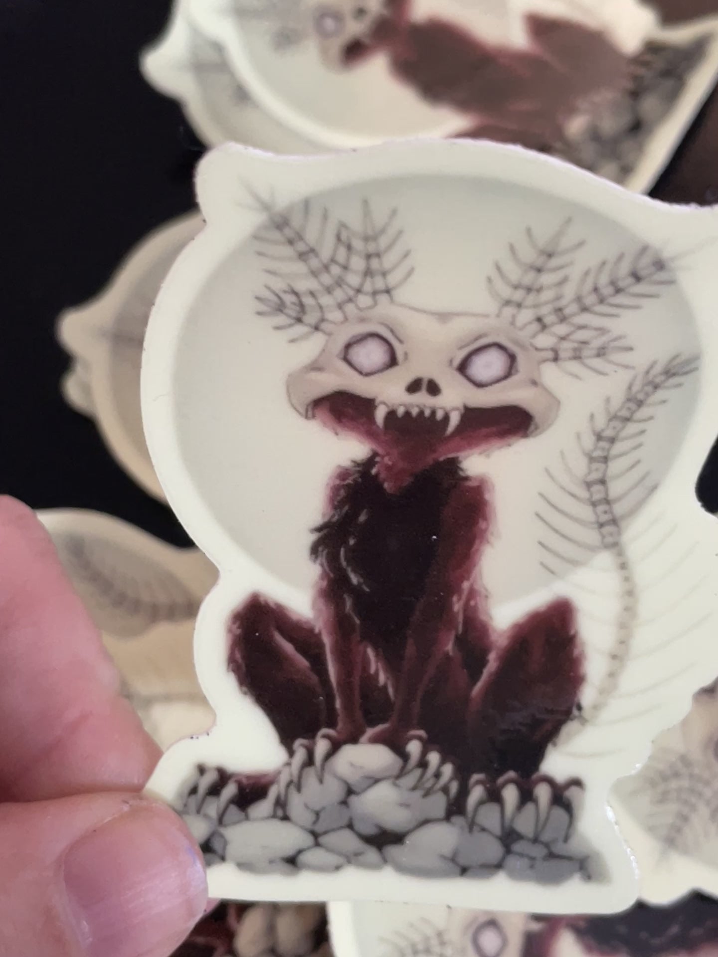 Wendigo-Axolotl Sticker
