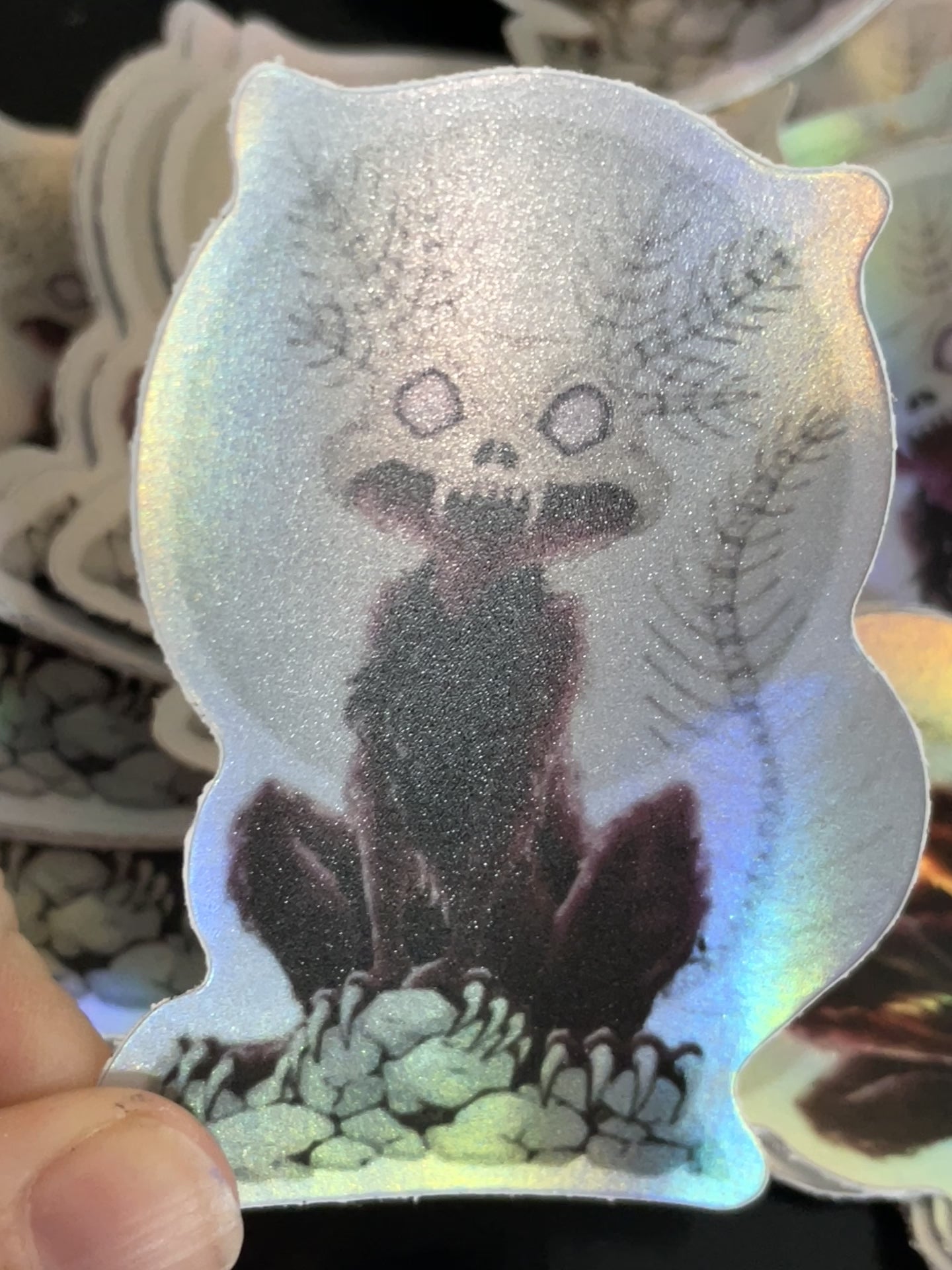 Wendigo-Axolotl Sticker